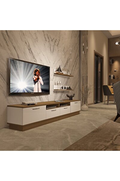 Decoraktiv Trendstyle 220r Mdf Tv Ünitesi Tv Sehpası - Pera - Beyaz
