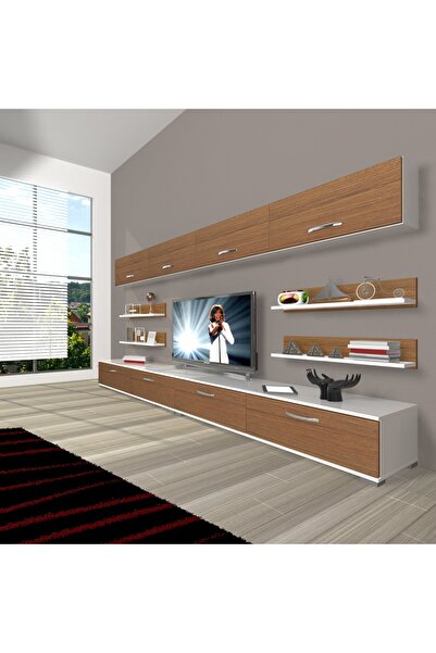 Decoraktiv Eko 360y Slm Tv Ünitesi Tv Sehpası - Beyaz - Ceviz