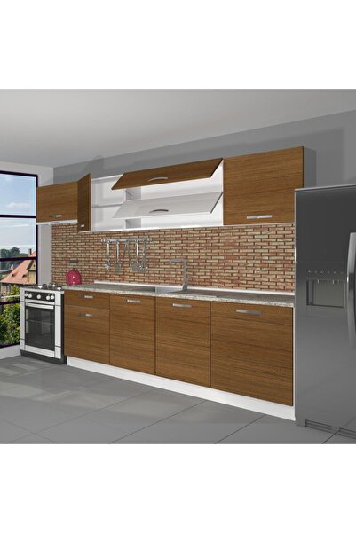 Decoraktiv Ekol 280 Mdf Hazır Mutfak Dolabı - Naturel Ceviz