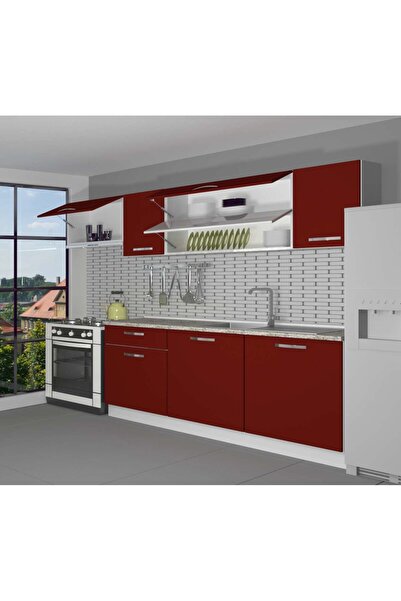 Decoraktiv Ekol 240 Mdf Hazır Mutfak Dolabı - Bordo