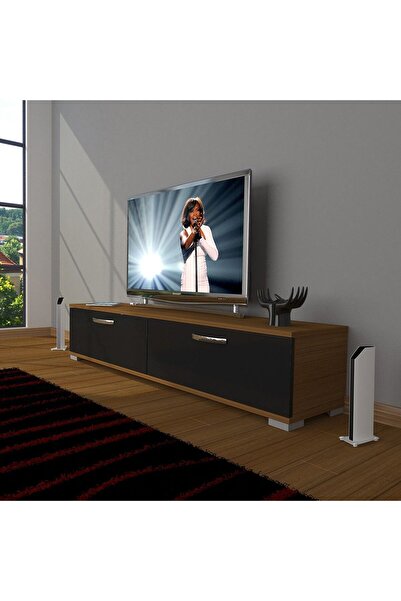 Decoraktiv Eko 140 Mdf Std Tv Ünitesi Tv Sehpası - Ceviz - Siyah