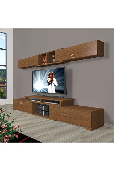Decoraktiv Flex 5130 Mdf Gold Tv Ünitesi Tv Sehpası - Naturel Ceviz