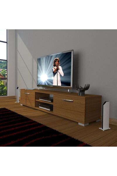 Decoraktiv Eko 140 Mdf Dvd Tv Ünitesi Tv Sehpası - Naturel Ceviz