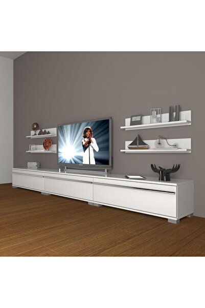 Decoraktiv Eko 270r Mdf Tv Ünitesi Tv Sehpası - Parlak Beyaz