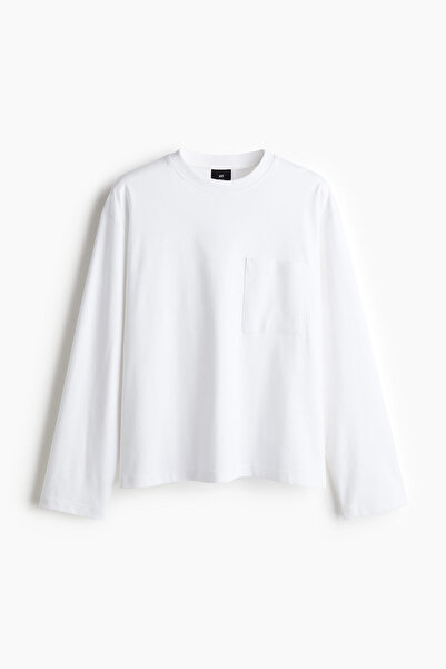 H&M Uzun Kollu Jarse Üst Loose Fit