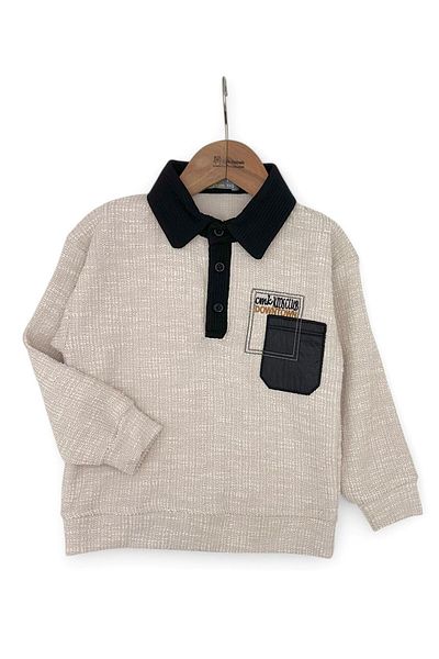 voyyo kids baby Boy's Seasonal 4-5-6-7-8-9-10-11 Years Old Collar 2-Piece Bottom Top Set