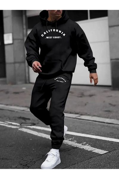 Elfa Tekstil Σετ αθλητικής φόρμας California Printed Oversize - Hooded