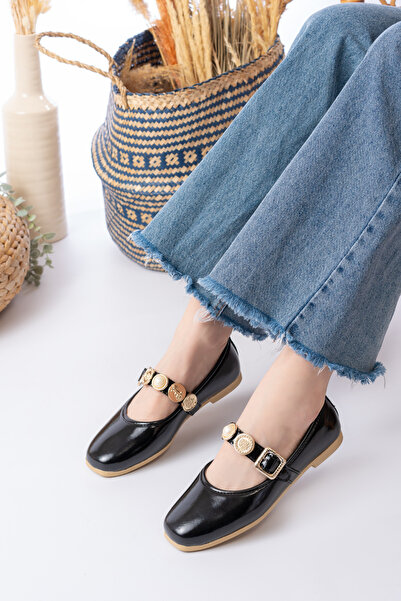 Slipcat Daily Women's Ballerinas Adjustable Buckle Lightweight Comfortable Shoes