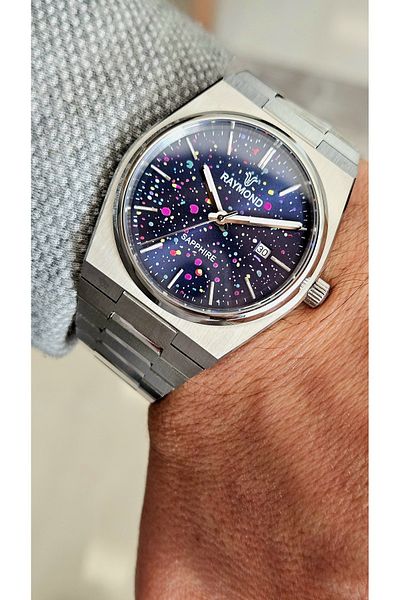 Raymond Rym-280269 Men's Wristwatch - Stainless Steel - 2 Year Warranty
