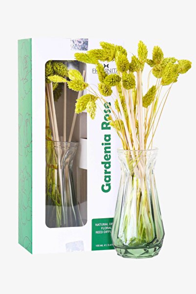 Frannita Gardenia Rose Cam Vazolu Çiçekli Refilli Dekoratif Oda Kokusu 100ml