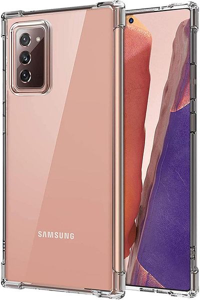 AWH Galaxy Note 20 Case – Crystal Clear, Shockproof TPU with Anti-Scratch Protection – Sleek