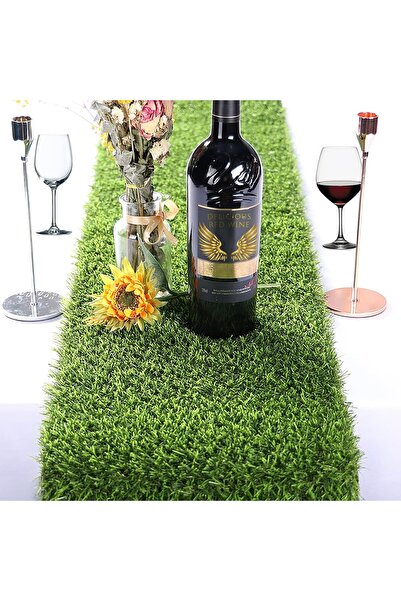 sharpdo 25mm Home Decoration Faux Tablecloth, Faux Grass Tablecloth, Washable