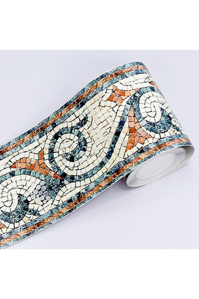 sharpdo Marble Waistline Skirting Line Pattern Three-Dimensional Embossed Wall Sticker