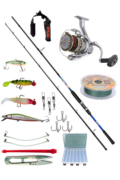 SAFARİ AV BAYİ SBS Profesyonel İp Misinalı Spin Olta Seti - At-Çek Oltası Tam Takım - Japon Kalitesi
