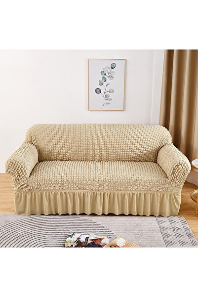 sharpdo 4-Piece Couch Sofa Cover with Skirt, Durable Washable High Elastic Stretchable