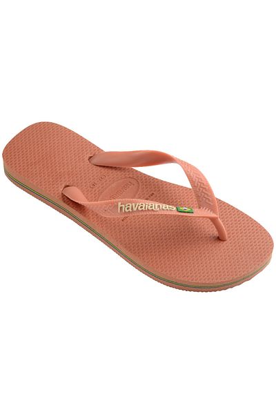 Havaianas Brasil Logo Pink Clay Women's Flip Flops