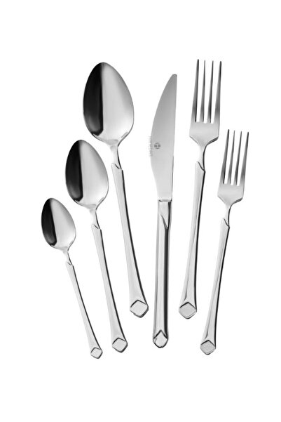 Hanedan ZÜMRA 36 Parça 6 Kişilik 18/10 Çatal Kaşık Bıçak Set