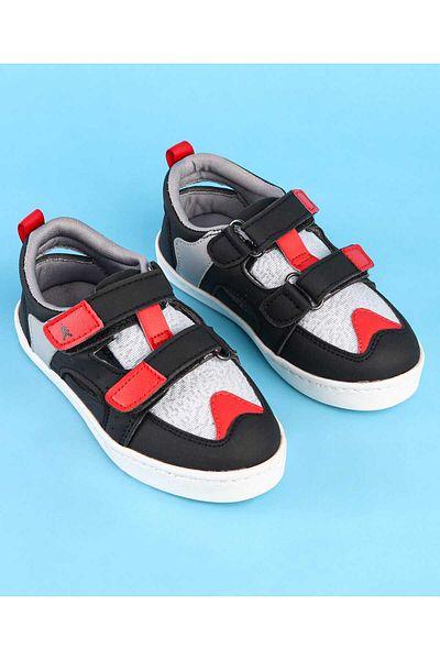 Pine kids Pine Kids Velcro Closure Casual Shoes - Red/Black