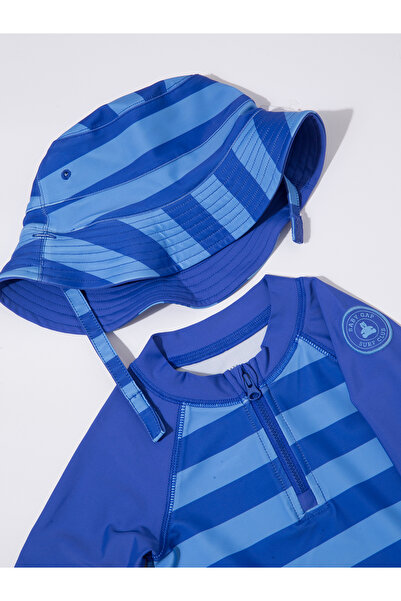 GAP Bebek Mavi Fermuarlı Tulum Mayo