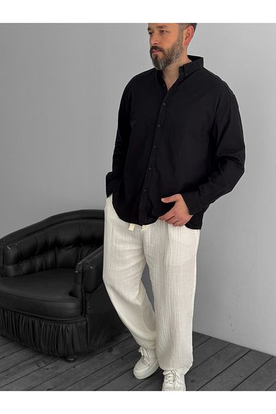 BYBASICMAN Black Fresh Fabric Basic Shirt G-5138/12