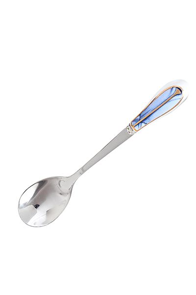 sharpdo European Stainless Steel Coffee Spoon Tea Spoon With Ceramic Handle