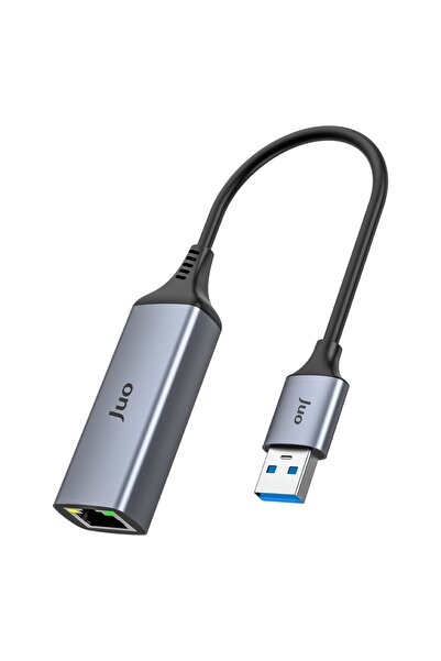 Juo محول USB 3.0 بسرعة 1000 ميجابت في الثانية إلى جيجابت إيثرنت