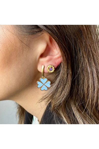 Juju Bronze Clover Earrings