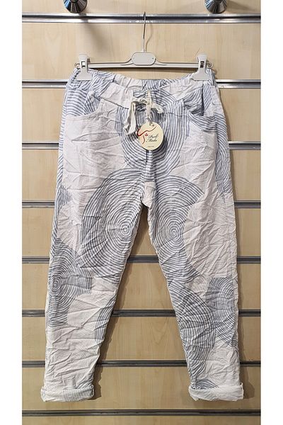 Park Moda Spiral Pattern Italian Pants