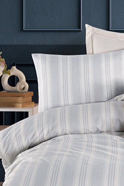 Eponj Home Sport Çizgili Nevresim Takımı Tek Kişilik Soft Line