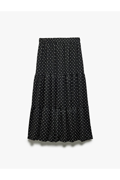 Koton Fusta midi cu buline cu talie înaltă
