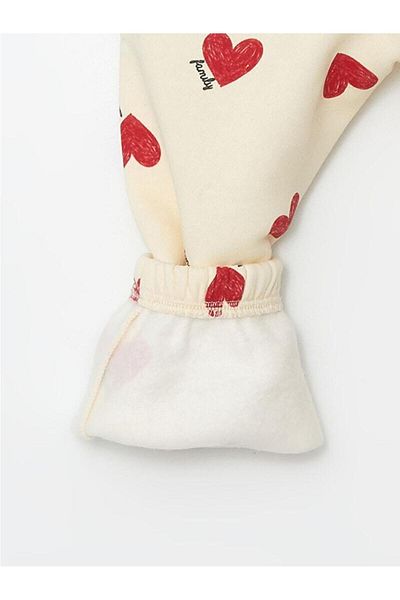 LC Waikiki Pantaloni de sport pentru fete cu talie elastică și imprimeu gros (W4)