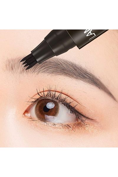 COOYA Professional Eyebrow Pen, Smudge-Proof Micro-Fork Tip Liquid Pencil for Natural Brows