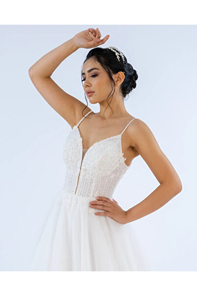 Fablishe Dance of the Trees Dekolteli Gelinlik