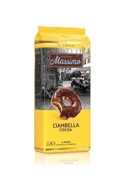Massimo سيامبيلا كاكاو (دونات بالكاكاو) 45 جرام 6 قطع (صندوق واحد)