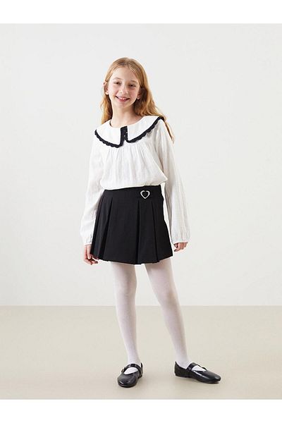 LC Waikiki Dívčí halenka Lcw Kids Ecru Baby Collar