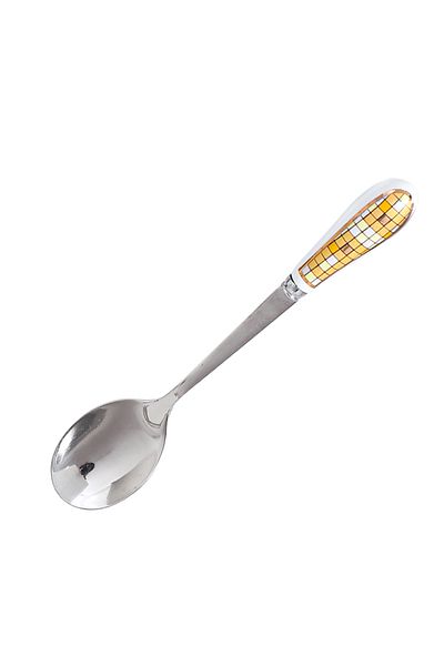 sharpdo European Stainless Steel Coffee Spoon Tea Spoon With Ceramic Handle