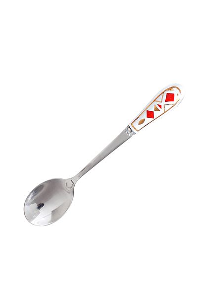 sharpdo European Stainless Steel Coffee Spoon Tea Spoon With Ceramic Handle