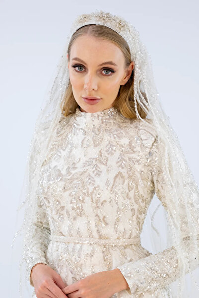 Fablishe Elegant  Veil Tesettür Gelinlik
