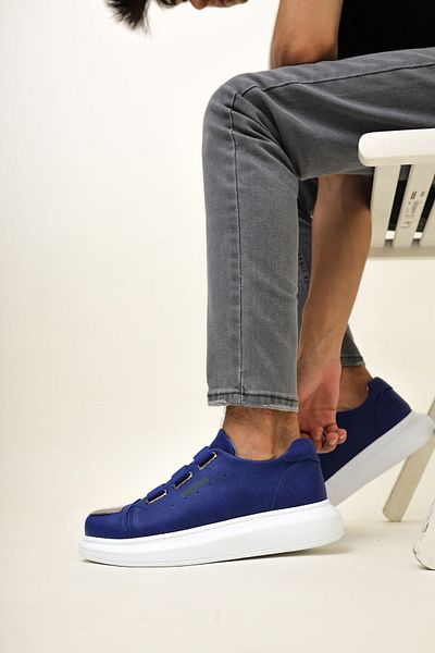 Chekich Pantofi pentru bărbați Ch251 Cbt Mirror - Sax Blue