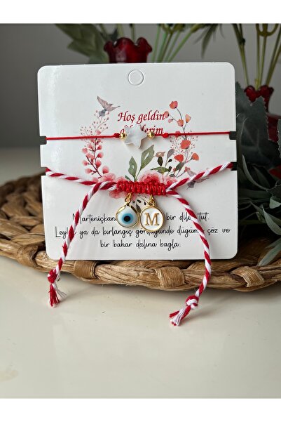 nergis collection Nazar Boncuklu Kişiselleştirilmiş Harfli Marteniçka ve Sede...