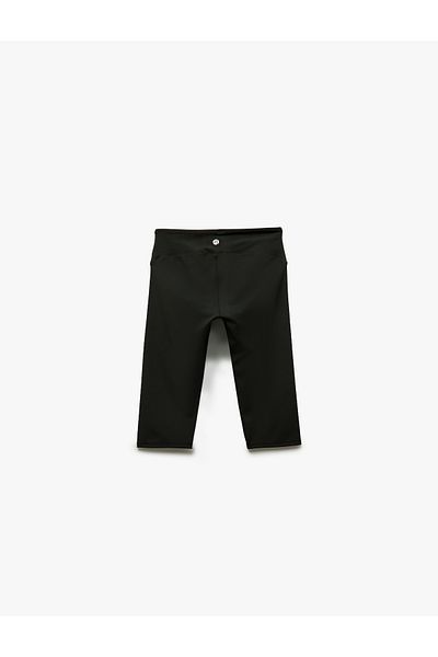 Koton Biker Slim Fit Interlock Capri Sports Leggings