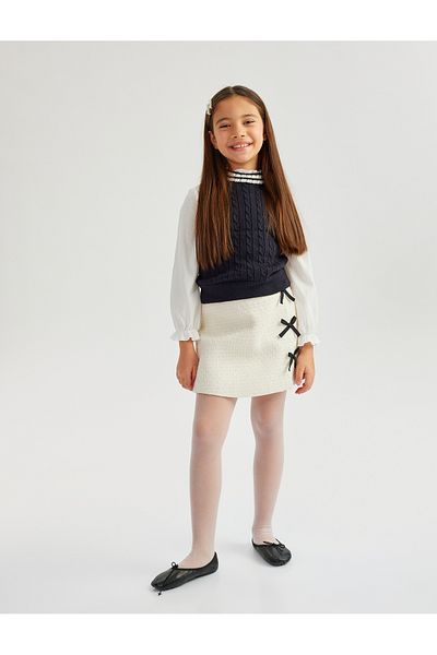 Koton Crew Neck Sleeveless Striped Sweater Sweater