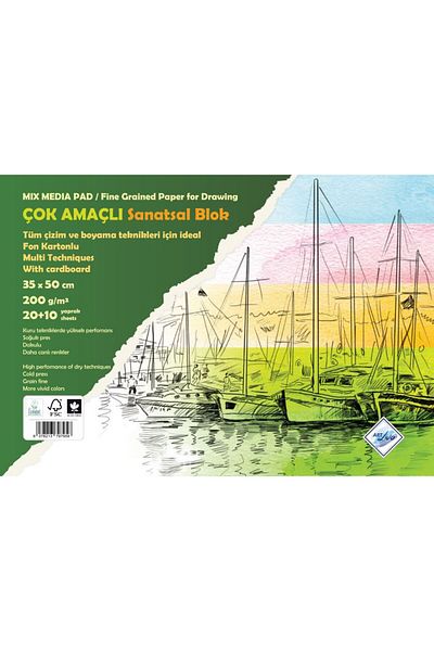 ART Liva Fon Conlu 200Gr Art Painting Book 30 Pages 35X50