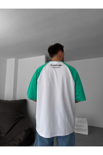 BYBASICMAN White Breathe Piece Oversize T-Shirt Res-4192