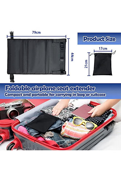 Yelajoy Toddler Travel Bed,Airplane Travel Essentials Kids, Portable Toddler Bed,for Toddlers (Black)