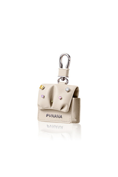 Pynana Airpods Pro 2 Kılıf PU Deri Çanta Tasarımlı Taşlı Pynana Sugar Cube Se...