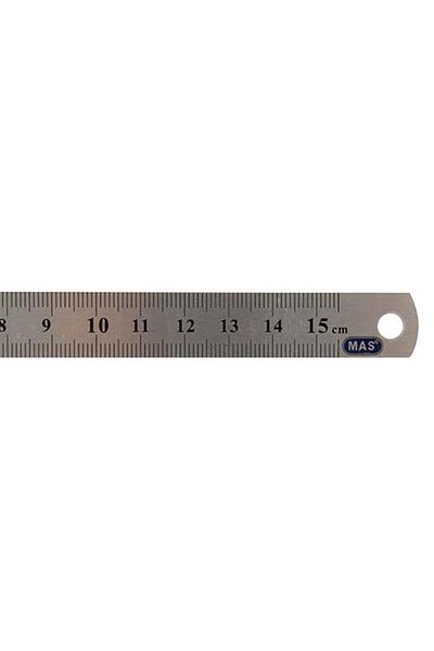 Mas Ruler Steel 15 Cm