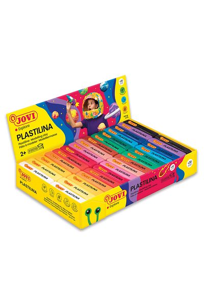 Jovi 70S 50Gr Non-Drying Play Dough Assortment 2 X 15 Colors - Box of 30