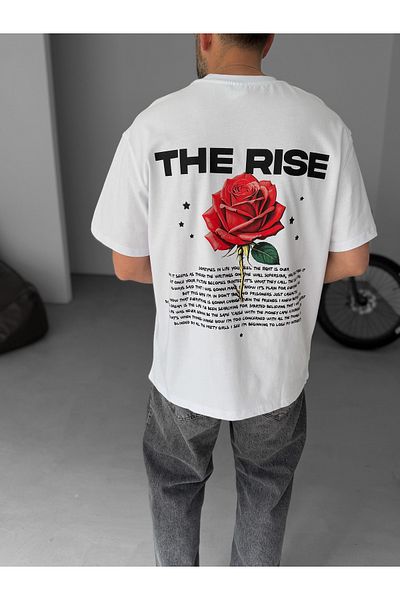 BYBASICMAN The Rise White Oversize T-Shirt - C-007