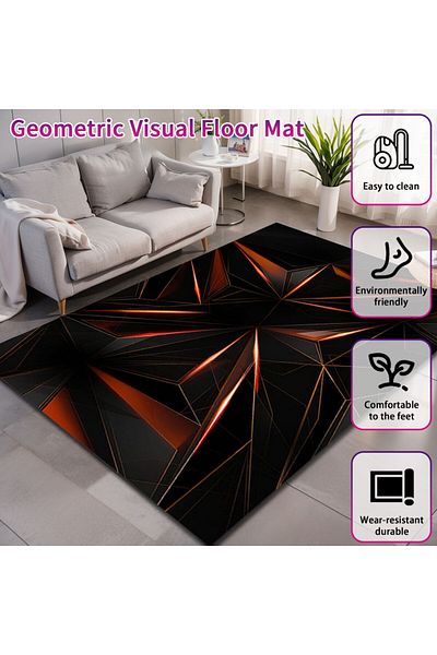 EqiEch Carpet,Esports Area Rugs,Geometric Visual Carpet,Esports Carpet,Washable Non slip Carpet